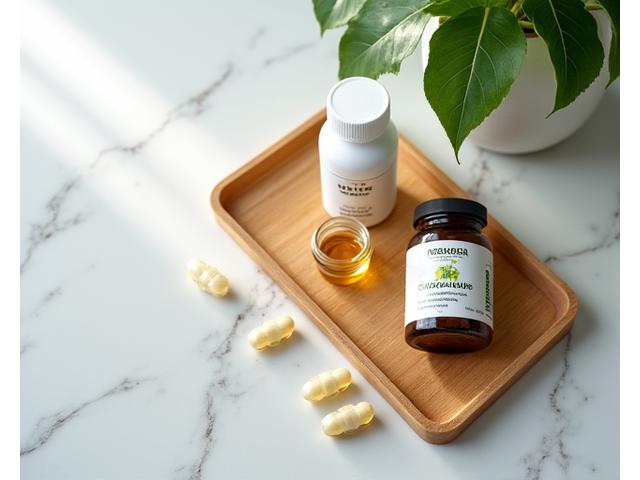 Imagine ce reprezintă suplimente esențiale: Vitamina D3, Omega-3, Magneziu, Probiotice, aranjate elegant.